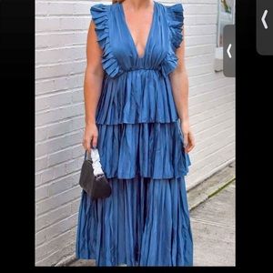 Strut & Bolt tier ruffle midi/maxi dress